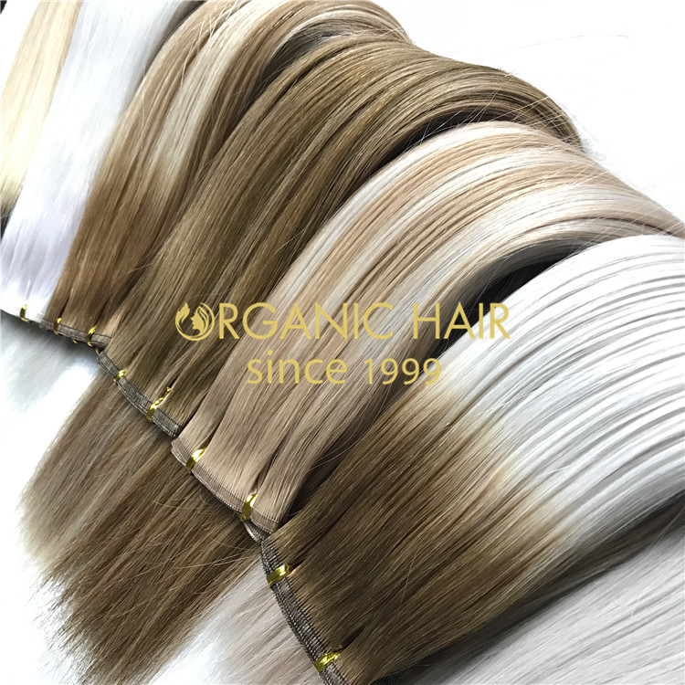 Ombre hybrid wefts hair extensions H165